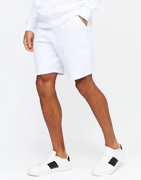 New Look – Weiße Jerseyshorts günstig online kaufen