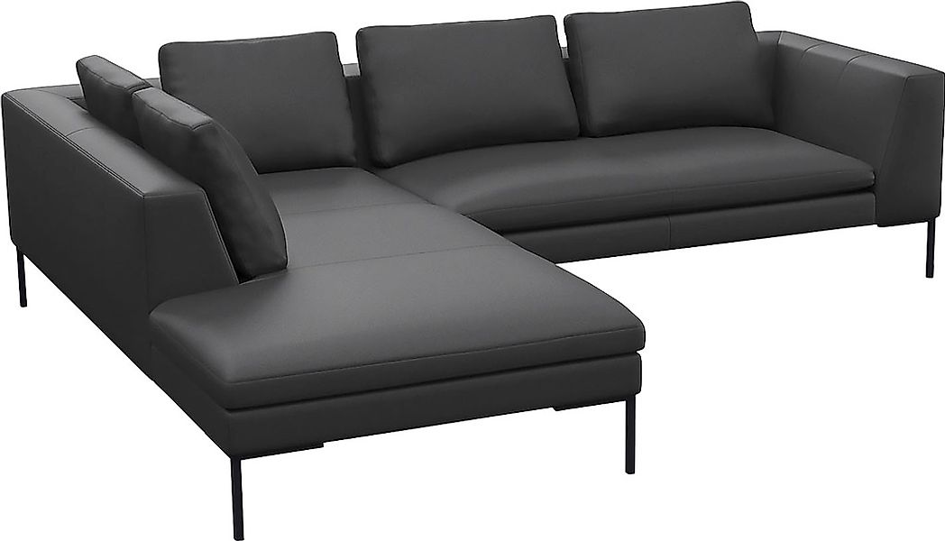 FLEXLUX Ecksofa "Loano, superbequemer Sitzkomfort durch Kaltschaum im Sitz" günstig online kaufen