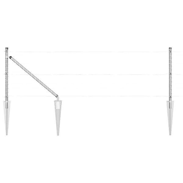 vidaXL Zaunpfosten 26 Stk Grau 3,2 x 3,2 x 60 cm 3350199 günstig online kaufen