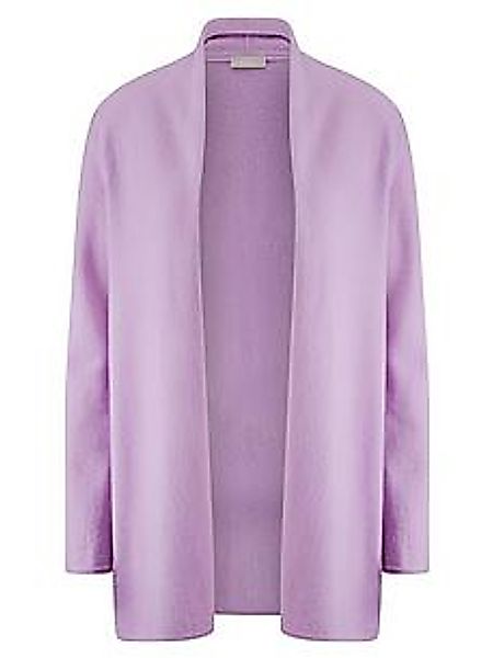 Strickjacke aus Schurwolle und Kaschmir Peter Hahn lila günstig online kaufen