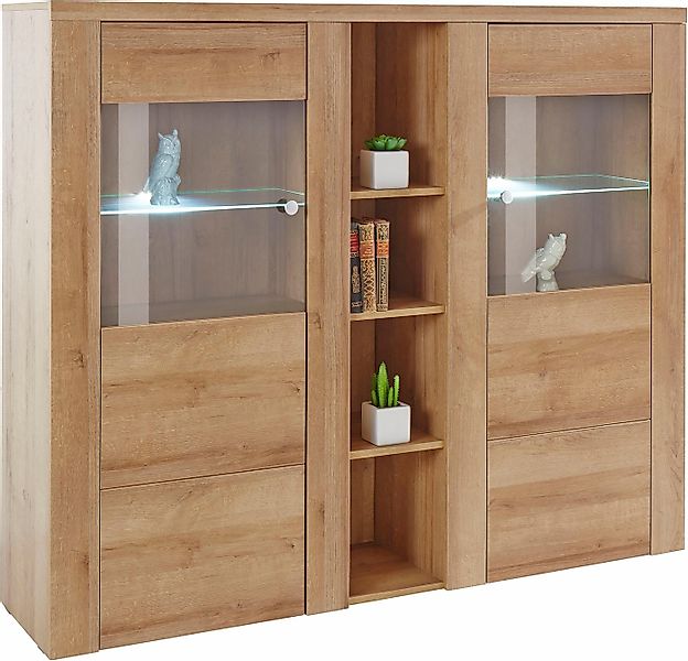 Home affaire Highboard Larona, zeitlose Hochkommode mit 2 Türen, Türkommode günstig online kaufen