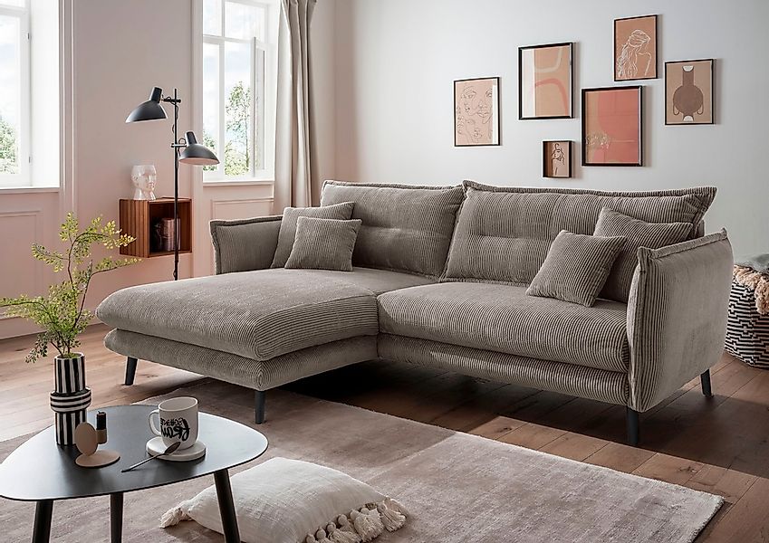 INOSIGN Ecksofa "Lazio", in verschiedenen Bezugsqualitäten und Farben liefe günstig online kaufen