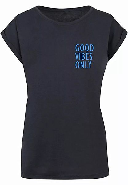 Merchcode T-Shirt Merchcode Damen Ladies Good Vibes Only Extended Shoulder günstig online kaufen