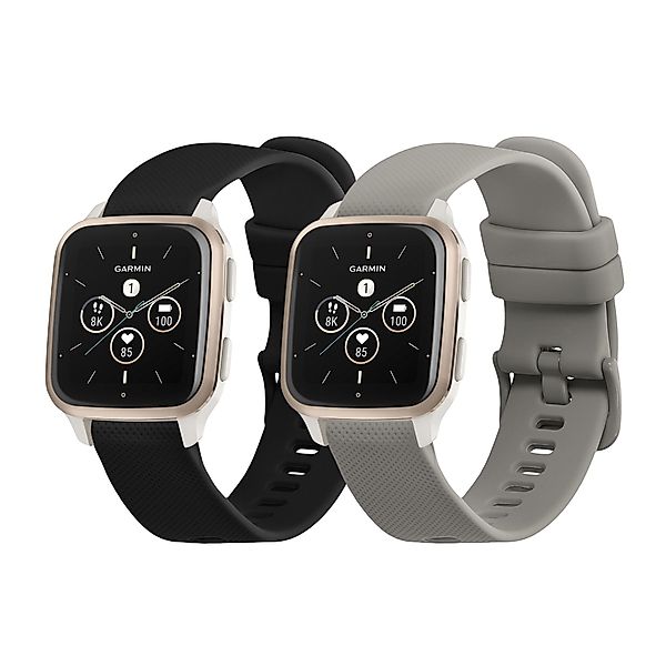 kwmobile Uhrenarmband 2x Sportarmband für Garmin Venu Sq 2 Music / Sq 2 / V günstig online kaufen