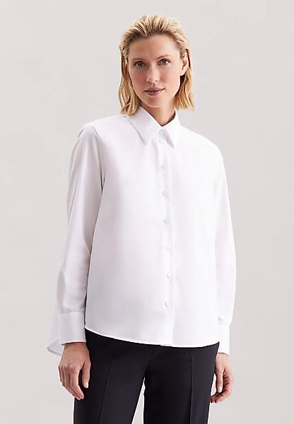 seidensticker Hemdbluse, 1/1 Kragen Uni günstig online kaufen
