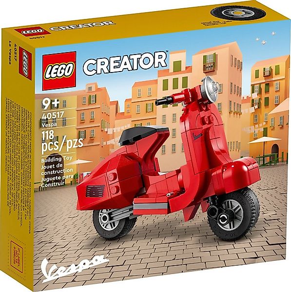 LEGO® LEGO® Vespa Ferrarirot - 40517 Teile 118x Spielbausteine, (Bausteine, günstig online kaufen