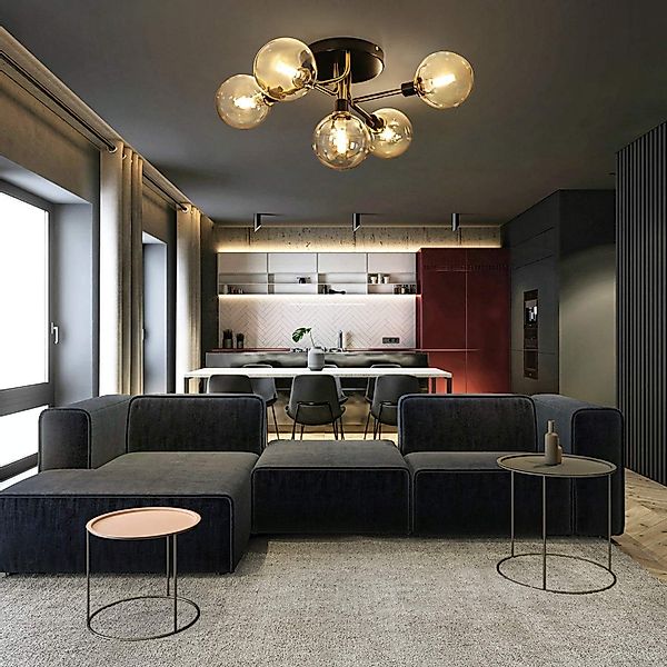 Nettlife LED Deckenleuchte Wohnzimmer 5 Flammig günstig online kaufen