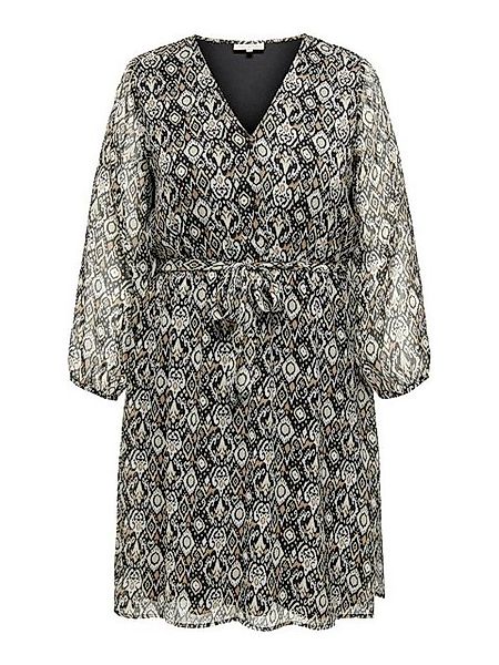 ONLY CARMAKOMA Shirtkleid Kleid Plus Size V-Ausschnitt Knopfleiste (lang) C günstig online kaufen