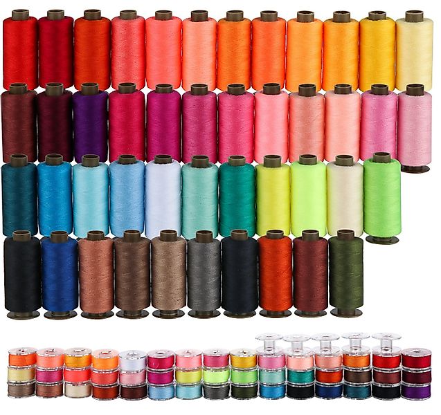 ElitVita Nähgarn Sortiment Set Nähmaschinengarn Unterfadenspulen Garn Nähga günstig online kaufen