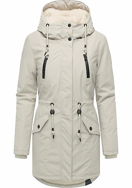 Ragwear Wintermantel "Elsien" wasserdichter Winterparka mit Teddyfell-Futte günstig online kaufen
