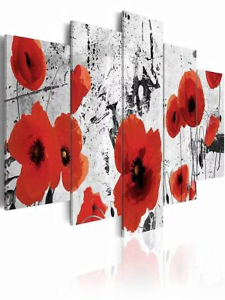 artgeist Wandbild Scarlet flowers mehrfarbig Gr. 200 x 100 günstig online kaufen