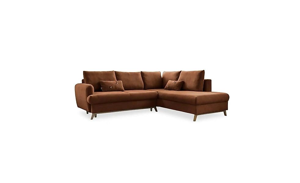 Miuform Ecksofa mit Schlaffuntkion Scandic Lagom ¦ rot ¦ Maße (cm): B: 242 günstig online kaufen