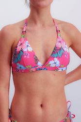Joop Jeans Triangel-Bikini-Top JEANS! HIBISCUS, Floraler Print, günstig online kaufen