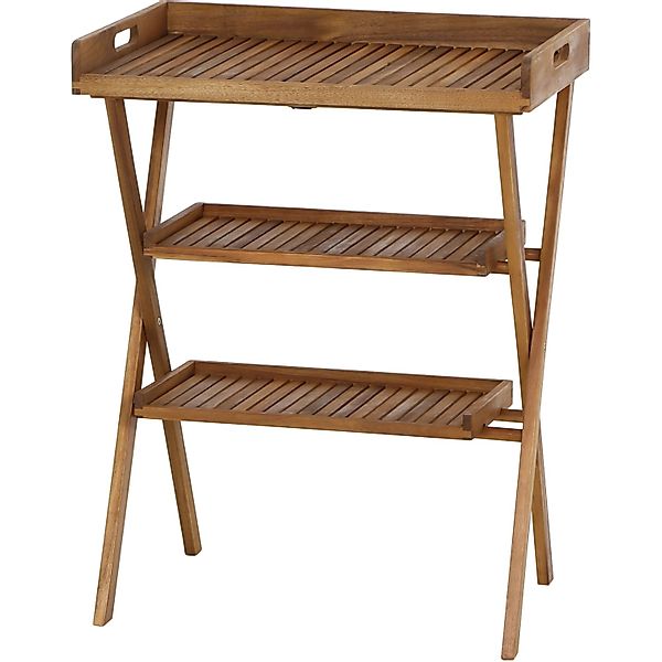 Siena Garden Klapptisch Caruna Rechteckig Holz Natur 45 cm x 70 cm günstig online kaufen