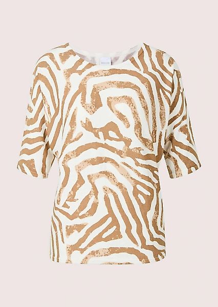 MADELEINE Longpullover "Feinstrickpullover Viskosepullover mit All-Over-Mus günstig online kaufen