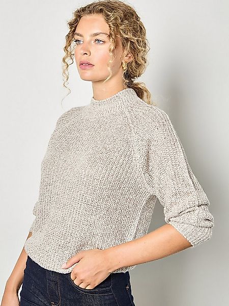 Apricot Strickpullover Strickpullover mit einzelnen Pailetten günstig online kaufen