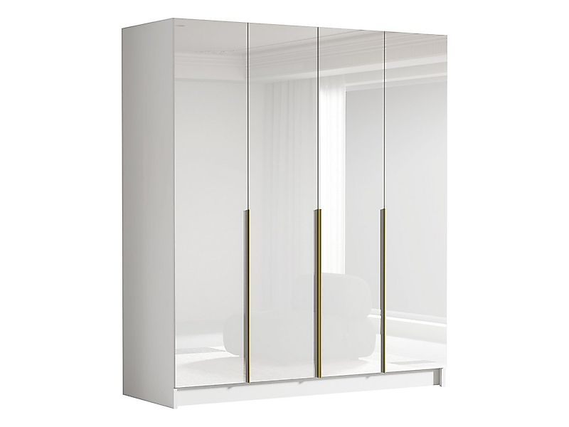 MIRJAN24 Kleiderschrank Santi I (mit vier Drehtüren) Kleiderstange, Metallg günstig online kaufen