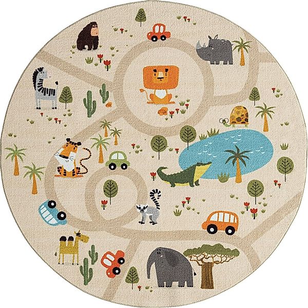 the carpet Teppich Happy Life, rund, günstig online kaufen