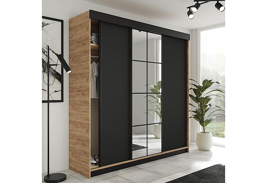 KIER FURNITURE Schiebetürenschrank LAMARO 250 x 205 x 59 cm - Schrank Schla günstig online kaufen