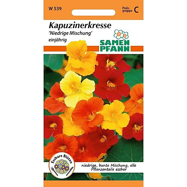 SAMEN PFANN Kapuzinerkresse Niedrige Mischung günstig online kaufen