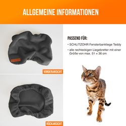 SCHLITZOHR Katzenliege Ersatzbezug Teddy, Bezug für günstig online kaufen