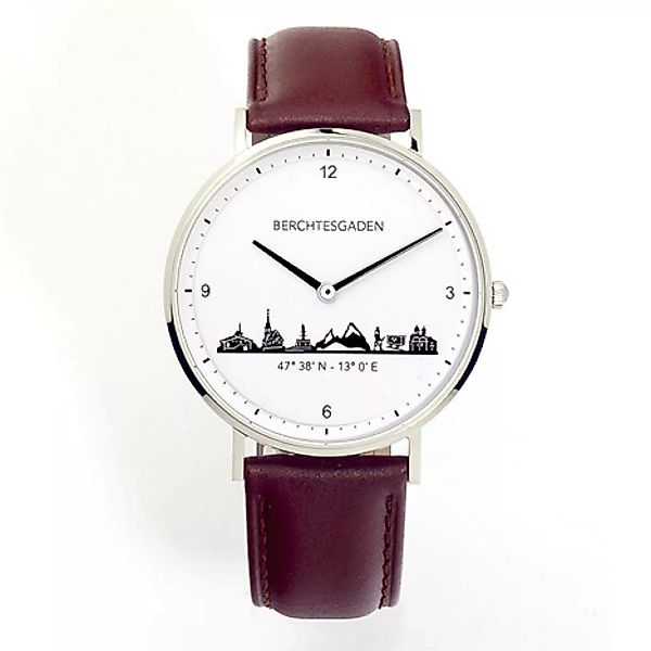 Goettgen Armbanduhr Berchtesgaden Herren Lederband braun günstig online kaufen