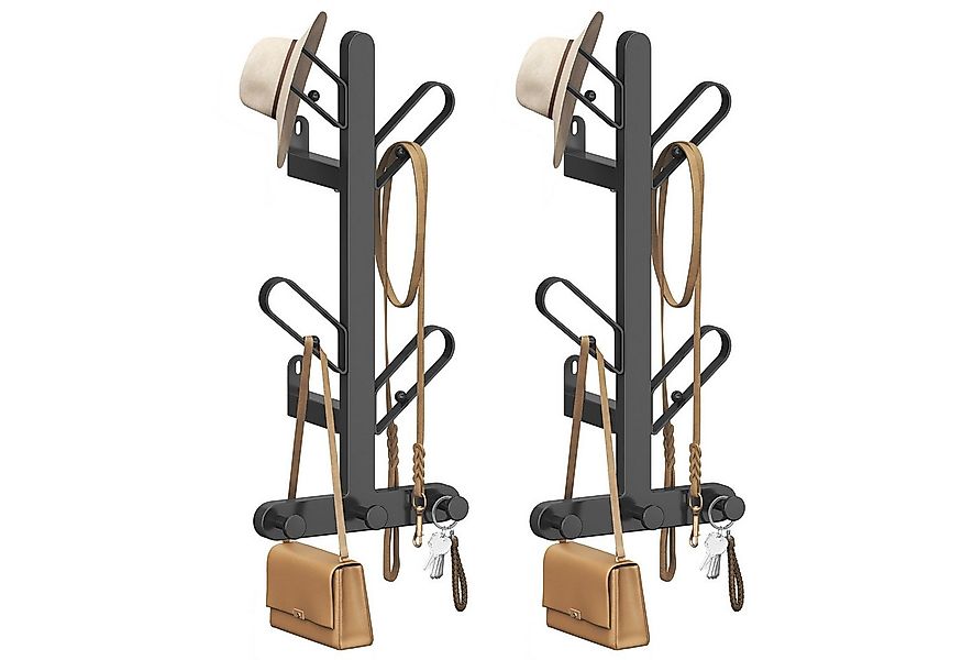 SONGMICS HOME Wandgarderobe Kleiderständer (2 St), Wandgarderobe, Garderobe günstig online kaufen