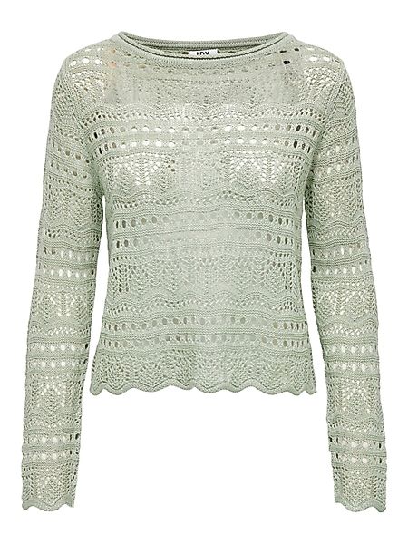 JDY Rundhalspullover Sun (1-tlg) Lochmuster günstig online kaufen