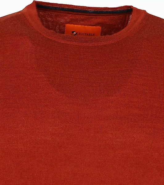 Suitable Pullover Merino O-Ausschnitt Cognac - Größe XXL günstig online kaufen