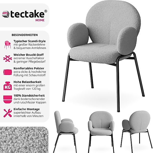 tectake Esszimmerstuhl Stuhl (Set, 4 St), günstig online kaufen