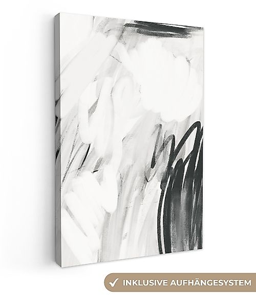 OneMillionCanvasses® Leinwandbild Kunst - Schwarz - günstig online kaufen