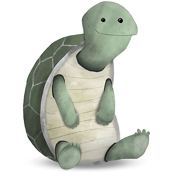 Komar Bild "Cute Animal Turtle" Schildkröten 1 Stk. tlg. Wandbild zur Dekor günstig online kaufen