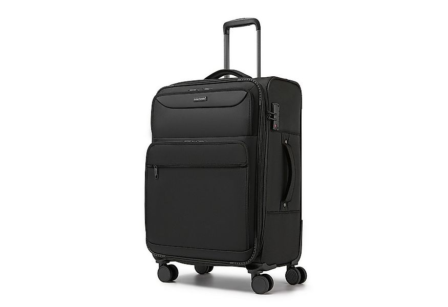 British Traveller Handgepäck-Trolley Stoffkoffer erweiterbar mit Frontfäche günstig online kaufen