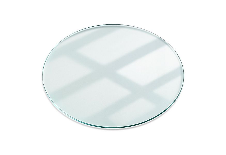 Tulup Tischplatte Rund Tisch Glasplatte Ersatz Transparent Glas, Couchtisch günstig online kaufen