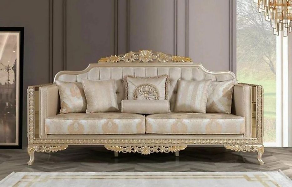 JVmoebel 3-Sitzer Sofa 3 Sitzer Textil Wohnzimmer Design Modern Neu Luxus n günstig online kaufen