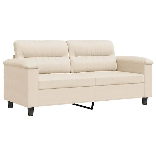 vidaXL 2-Sitzer-Sofa Beige 140 cm Mikrofasergewebe 359566 günstig online kaufen