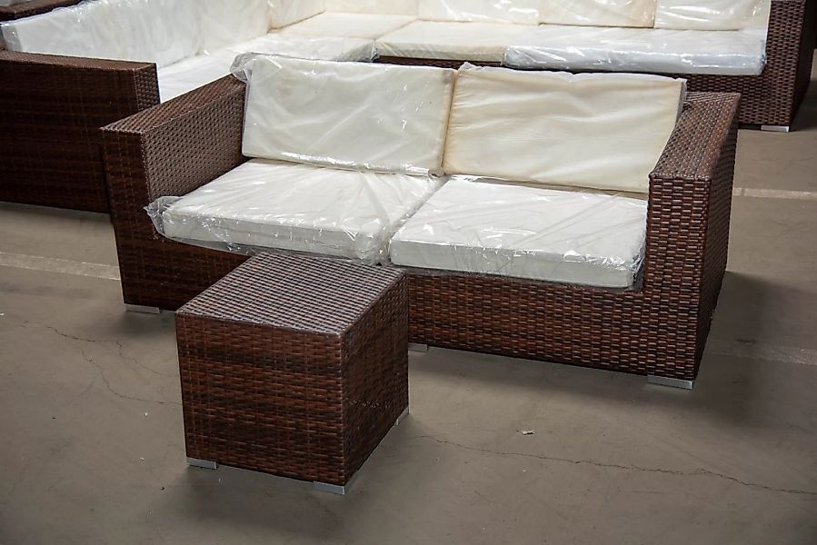 #BARC 6: 2er Sofa bestehend aus 2 Eckelementen Barcelona-braun-meliert günstig online kaufen