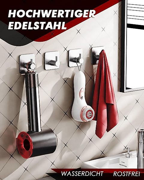 Refined Living Handtuchhaken Handtuchhalter ohne Bohren 10er Set Handtuchha günstig online kaufen
