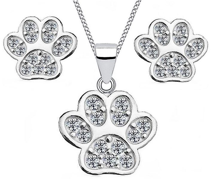 Goldene Hufeisen Schmuckset Elegantes Pfoten Set Tierliebe im Trend, 04066 günstig online kaufen