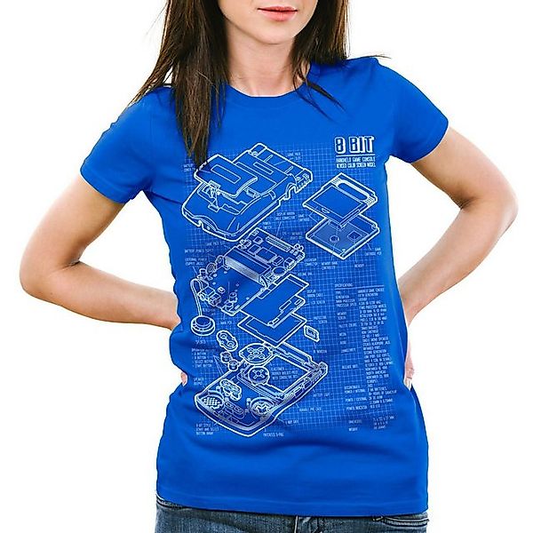 style3 T-Shirt Game Boy Blaupause retro gamer classic nintendo handheld 8-B günstig online kaufen