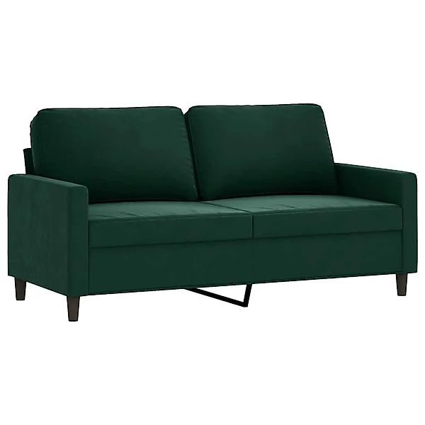 vidaXL 2-Sitzer-Sofa Dunkelgrün 140 cm Samt 359201 günstig online kaufen