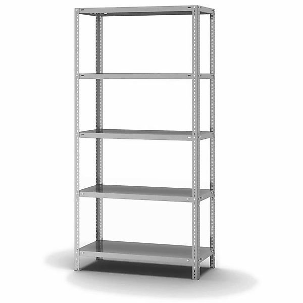 PROREGAL Edelstahlregal Schraubsystem HxBxT 200 x 100 x 40 cm 5 Ebenen Fach günstig online kaufen
