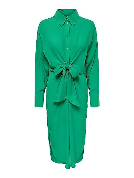 ONLY Langärmeliges Blusenkleid Damen Grün günstig online kaufen