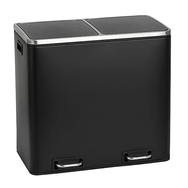 Svita TM2X24 Treteimer 48 Liter Abfalleimer Inneneimer Trennsystem Schwarz günstig online kaufen