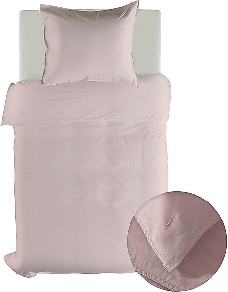 YELLOW Bettwäsche Suite-Saint-Tropez, Leinen-Perkal, 2 teilig, günstig online kaufen
