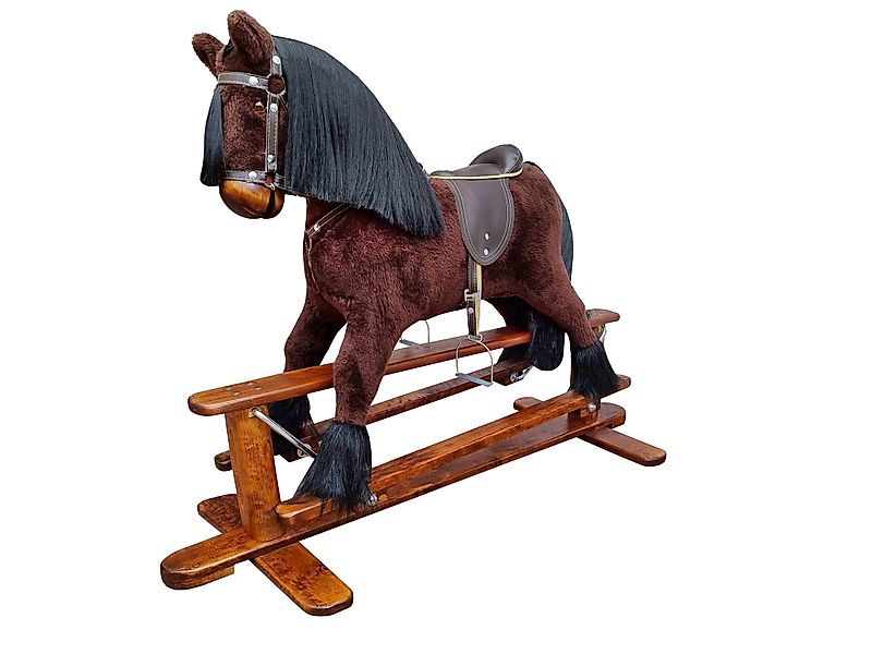 ERST-HOLZ Reitpferd Klassisches braunes Schaukelpferd mit günstig online kaufen