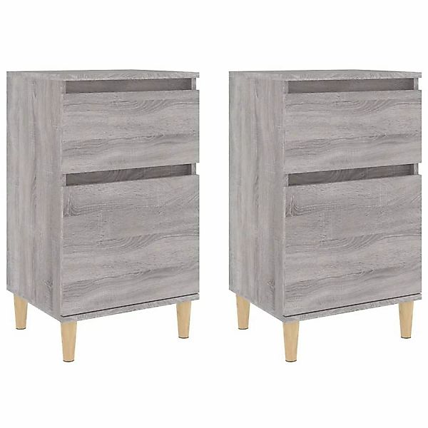 Vidaxl Nachttische 2 Stk. Grau Sonoma 40x35x70 Cm günstig online kaufen