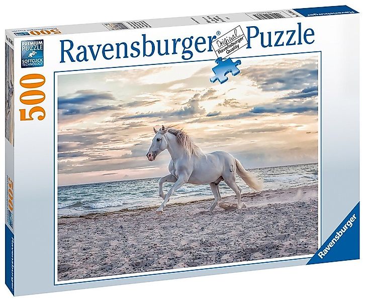 Ravensburger Puzzle 500 Teile Ravensburger Puzzle Pferd am Strand 16586, 50 günstig online kaufen