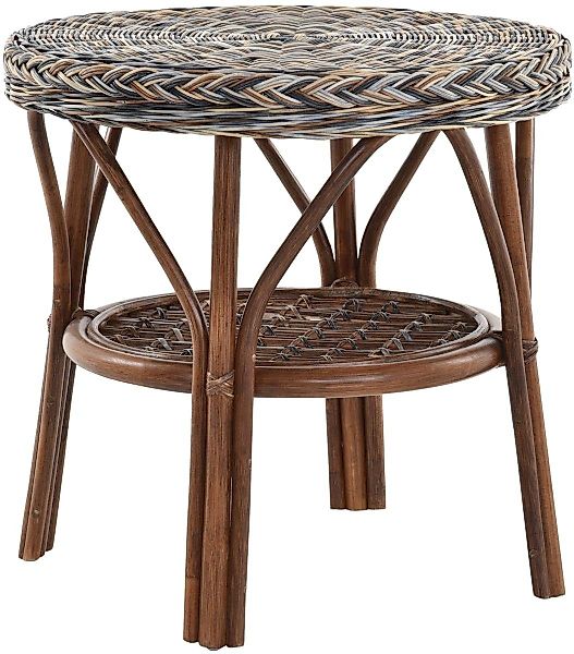Krines Home Wohnzimmertisch Rattan Beistelltisch Rund günstig online kaufen