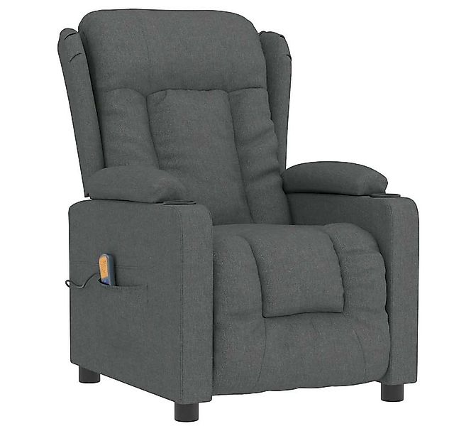 vidaXL Massagesessel Massagesessel Dunkelgrau Stoff (1-St) günstig online kaufen